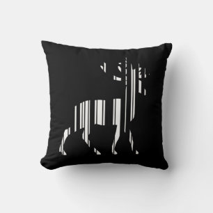 HERTEN BAR CODE Herten Barcode Patroon Ontwerp Kussen