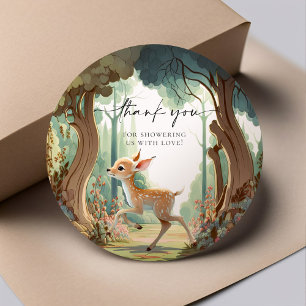 Herten Bos Baby Shower Ree Ronde Sticker