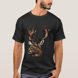 Herten Bos Dierenportret Motief Jager Wildlife T-shirt