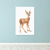 Herten Canvas Print (Insitu (Houten vloer))