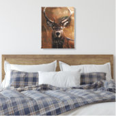 Herten canvasprint canvas afdruk (Insitu (Slaapkamer))