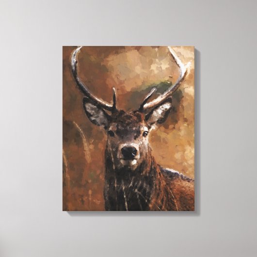 Herten canvasprint canvas afdruk (Voorkant)