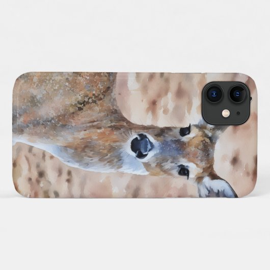 herten Close-up Art Phone Case (Achterkant (horizontaal))