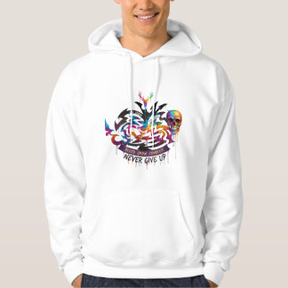 Herten Design Hoodie – Motiverend Nooit Opgeven