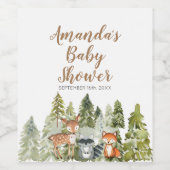 Herten dier avontuur Camper Shower Wijnlabel Wijn Etiket (Enkel label)