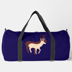 Herten Dk Blauwe Duffle Tas
