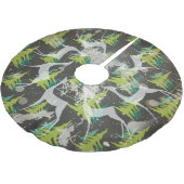 Herten en Evergreen Trees Holiday Tree Rok Kerstboom Rok (Gekanteld)