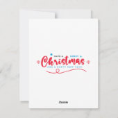 Herten en kardinaal kerst Kaart (Achterkant)