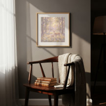 Herten en reekalf wandkunst