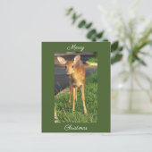 Herten Foto Kerst Briefkaart (Staand voorkant)