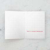 Herten & Gans Kerstkaart Kaart (Binnen)