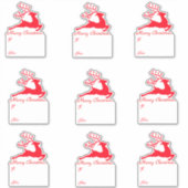 Herten geschenklabels sticker (Voorkant)