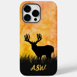 Herten Hert Silhouet Landschap Jacht Case-Mate iPhone 14 Pro Max Hoesje