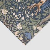 Herten in Bluebell Forest William Morris geïnspire Tissuepapier (Detail)