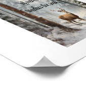 Herten in Bossen afdrukken, waarde Poster (mat) (Hoek)