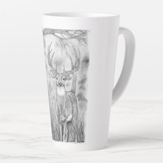 Herten in Bossen Latte Mok (Rechterhoek)