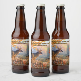 Herten in de bronstijd aanpassen, elke staat, gede bier etiket