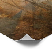 Herten in een bos poster (Hoek)