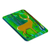 Herten in een fantasiebos omgeving magneet (Rechterzijde)