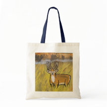 Herten in Herfst Art Canvas tas