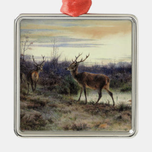 Herten in het bos bij Fontainebleau (Rosa Bonheur) Metalen Ornament