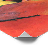 Herten in het bos II door Franz Marc; Reh im Walde Poster (Hoek)