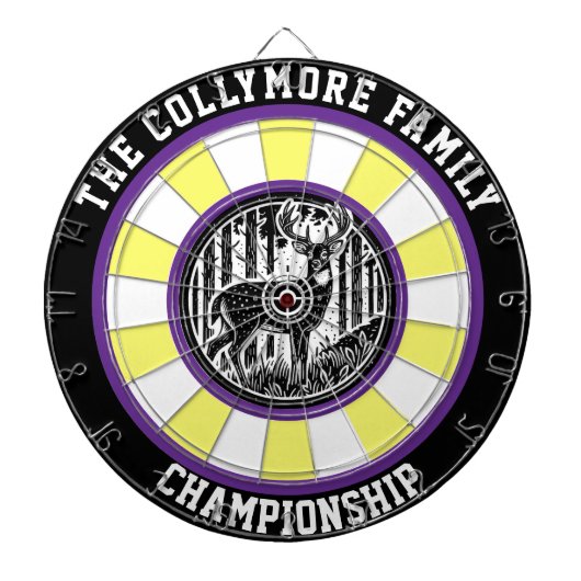 Herten in het bos Target Art Dartbord (Voorkant)