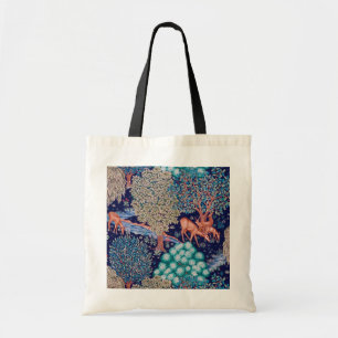 Herten in het bos, William Morris Tote Bag