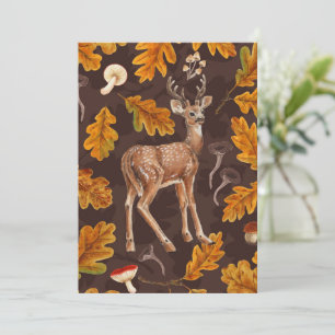 Herten in het herfstbos