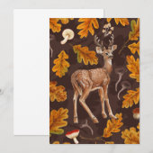 Herten in het herfstbos (Voorkant / Achterkant)