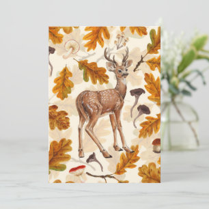 Herten in het herfstbos