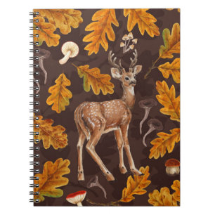 Herten in het herfstbos 2 notitieboek