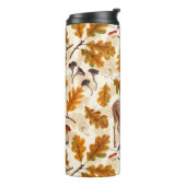 Herten in het herfstbos thermosbeker (Gedraaid links)