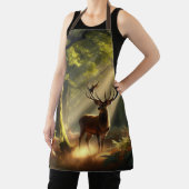 Herten in het ochtendbos schort (Insitu)