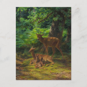 Herten in rust van Rosa Bonheur briefkaart