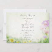  herten in weide tweeling Baby shower uitnodiging (Achterkant)