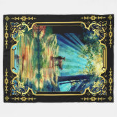 Herten in zonneschijn streak bos en water fleece b (Voorkant (Horizontaal))