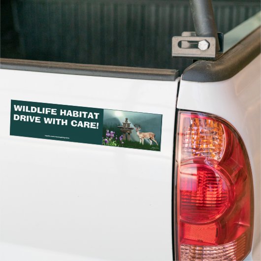Herten & Inukshuk Wilderness Safety Bumpersticker (Op Truck)