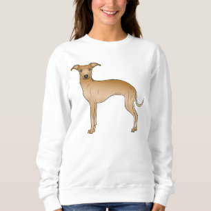 Herten Italian Greyhound Hond Cartoon Illustratie Trui