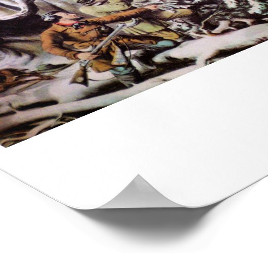 Herten jachtposter poster (Hoek)