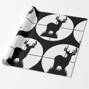Herten jagen doel silhouet cadeaupapier
