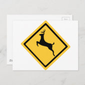 Herten kruising symbool briefkaart (Voorkant / Achterkant)