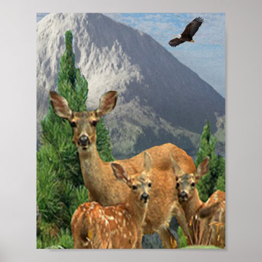 Herten kunst poster (Voorkant)