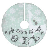 Herten Laten we Jolly Holiday Tree Rok zijn Kerstboom Rok (Voorkant)