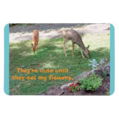 Herten Leuk Tot Eet Bloemen Horizontaal 4x6 Magnee Magneet (Horizontaal)