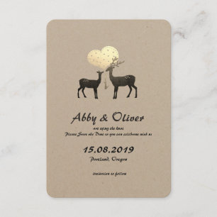 Herten Liefde Woodland Herten Save The Date