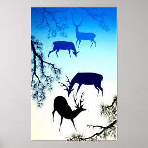 Herten - Magisch Realisme Eyvind Earle Poster