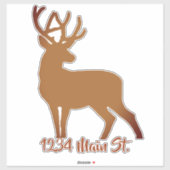 Herten mailbox sticker (Vel)