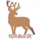 Herten mailbox sticker (Voorkant)