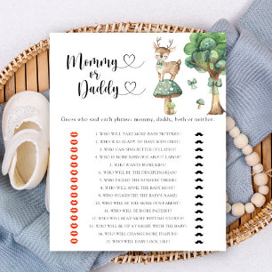 Herten - mama of papa baby shower spel